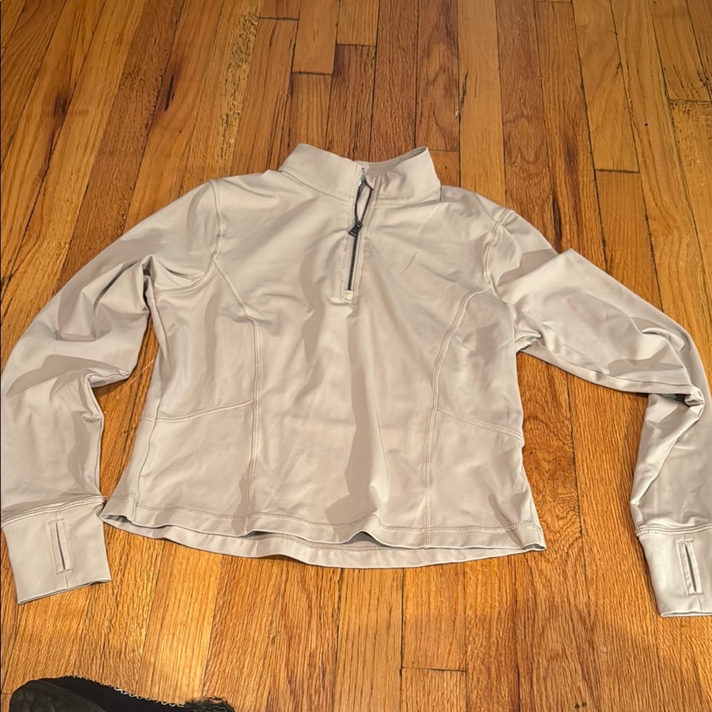 Women's tan Quarter-Zip Top